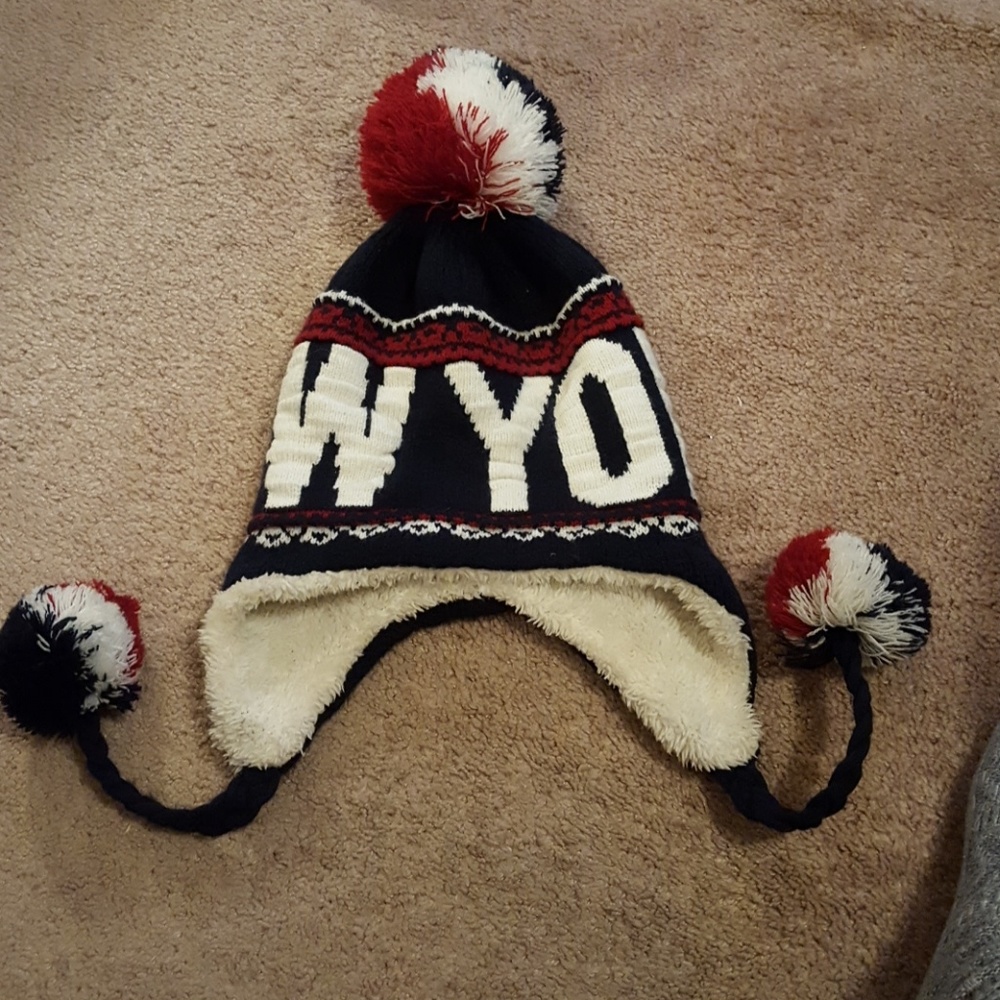 Robin Ruth NEW YORK winter fleece hat with pom pom